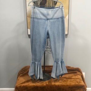 Denim flare leg jeans